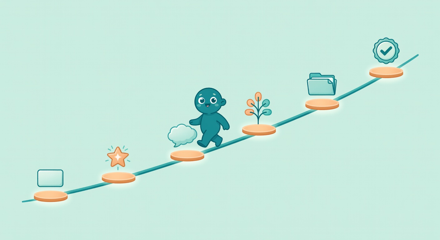 Illustration zu: Onboarding digitalisieren: Warum PDF-Handbücher nicht mehr reichen